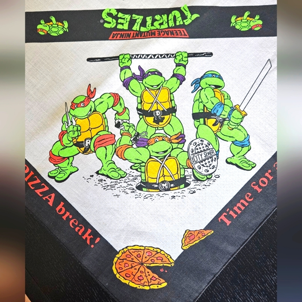 Vintage 1990 Teenage Mutant Ninja Turtles bandana